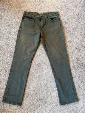 Slim Straight Olive Green Men's Jeans by Red Ale